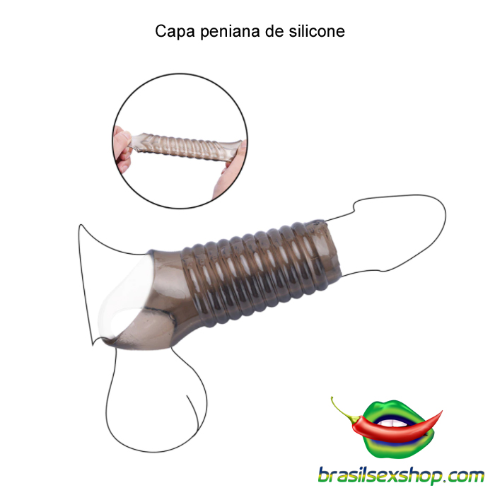 Capa peniana de silicone