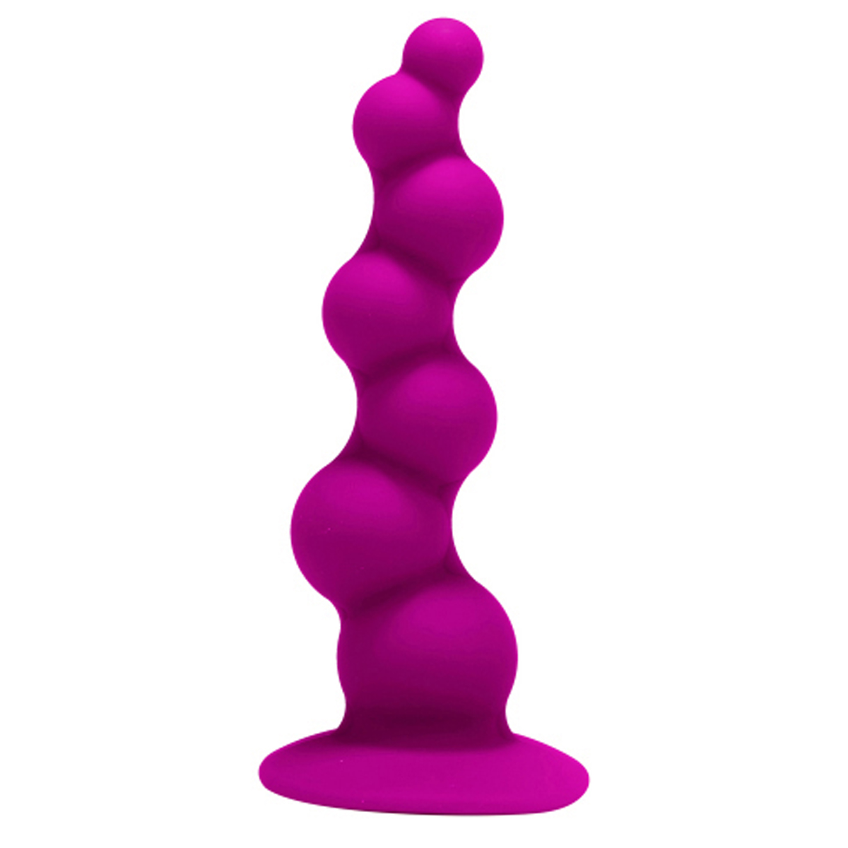Plug anal flexivel com esferas em silicone