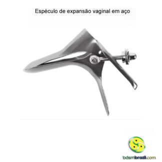 Espéculo de expansão vaginal em aço