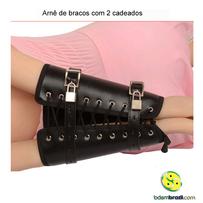 Arnê de bracos com 2 cadeados
