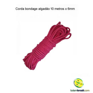 Corda bondage algadão 10 metros x 6mm