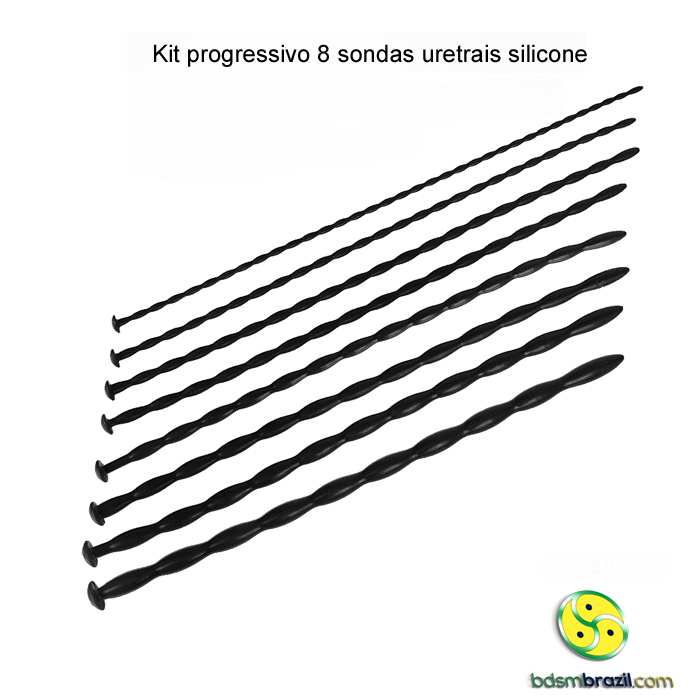 Kit progressivo 4 sondas uretrais silicone