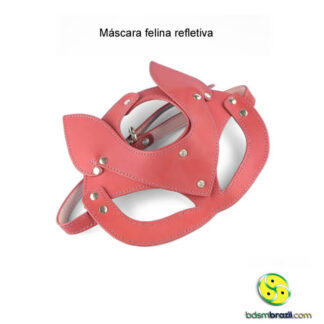 Máscara felina refletiva – Rosa