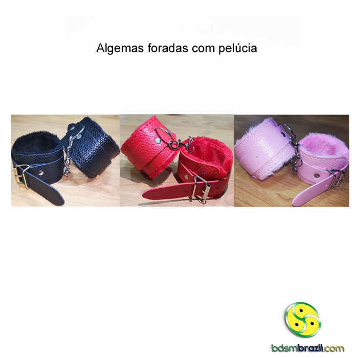 Algemas forradas com pelúcia