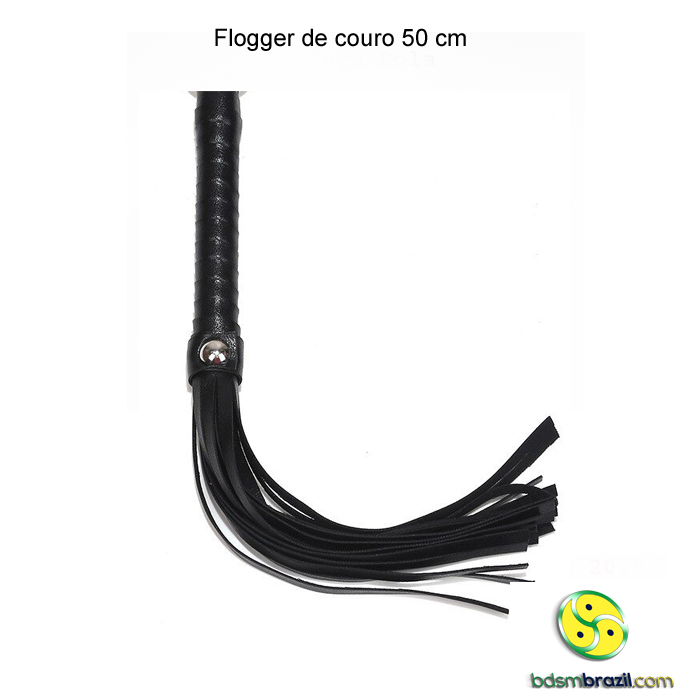 Flogger de couro 35 cm