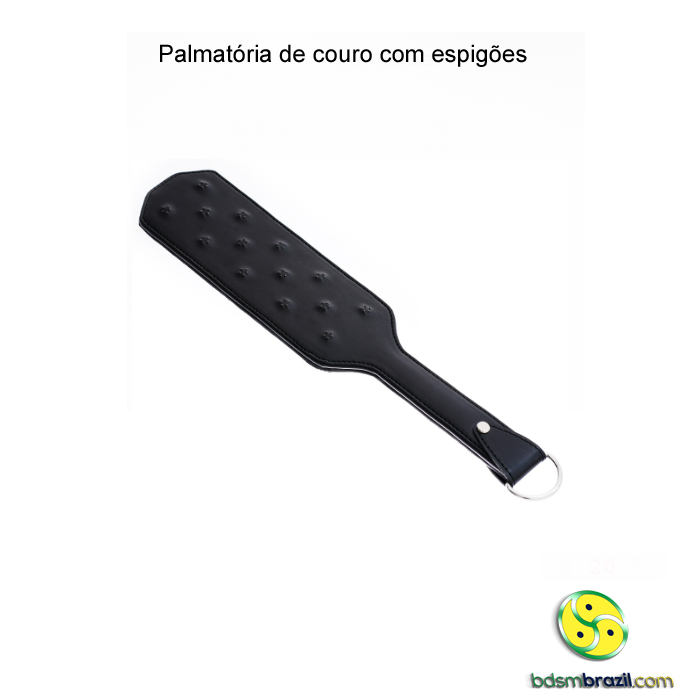 Palmatória de couro com espigões