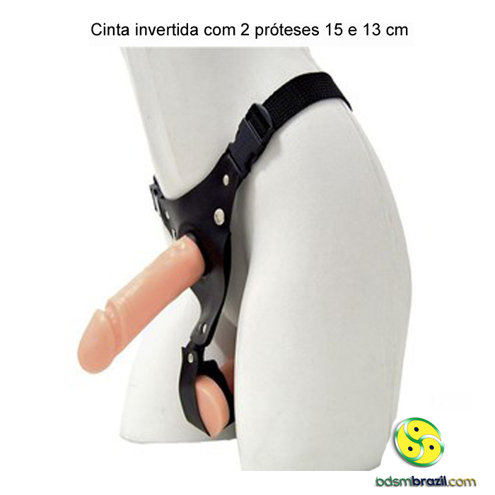 Cinta invertida com 2 próteses 17 e 14 cm