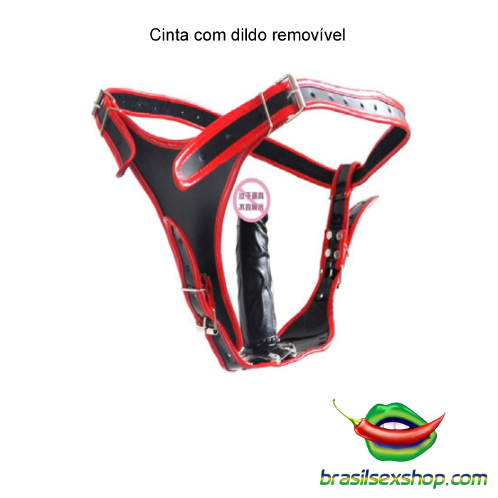 Cinta com dildo removel