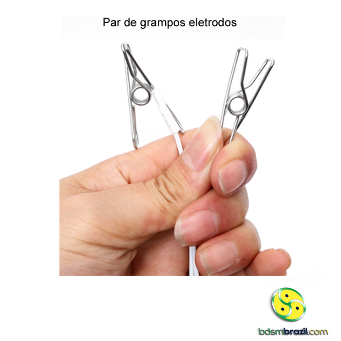 Par de grampos eletrodos