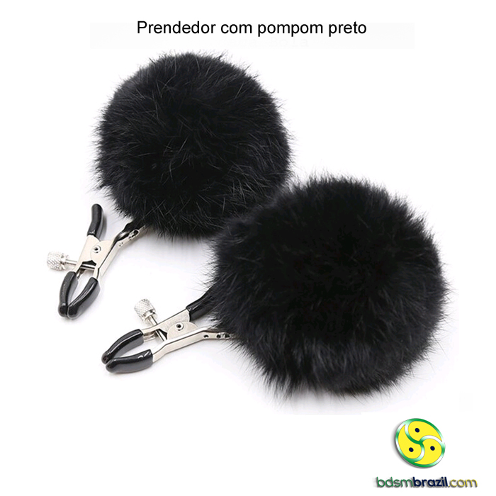 Prendedor com pompom