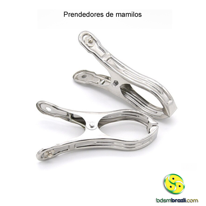 Par de eletrodos prendedores de mamilos