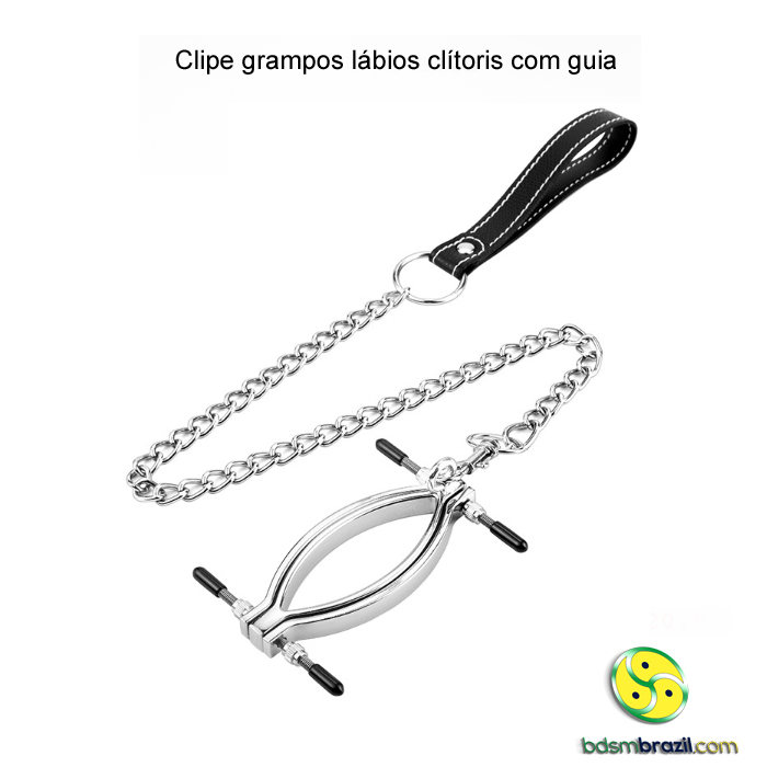 Clipe grampos lábios clítoris com guia