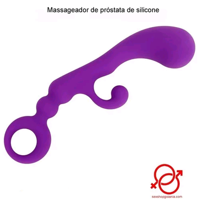 Massageador de próstata de silicone